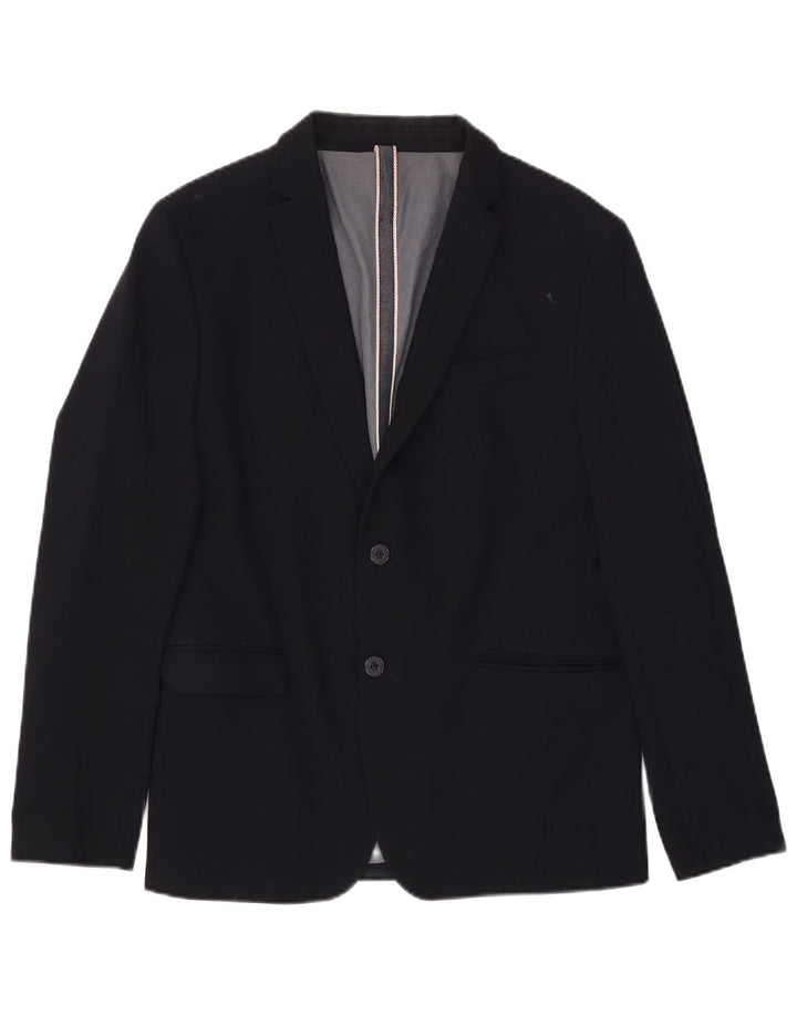 Giacca blazer a 2 bottoni da uomo Zara IT 54 2XL Blu navy