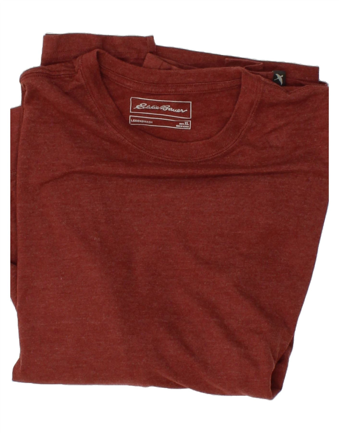 EDDIE BAUER Mens Top Long Sleeve XL Maroon Cotton Vintage Eddie Bauer and Second-Hand Eddie Bauer from Messina Hembry 