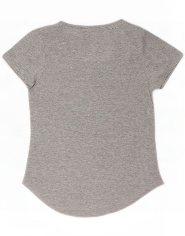 Best Company Womens Graphic T-Shirt Top UK 10 Small Grey Flecked