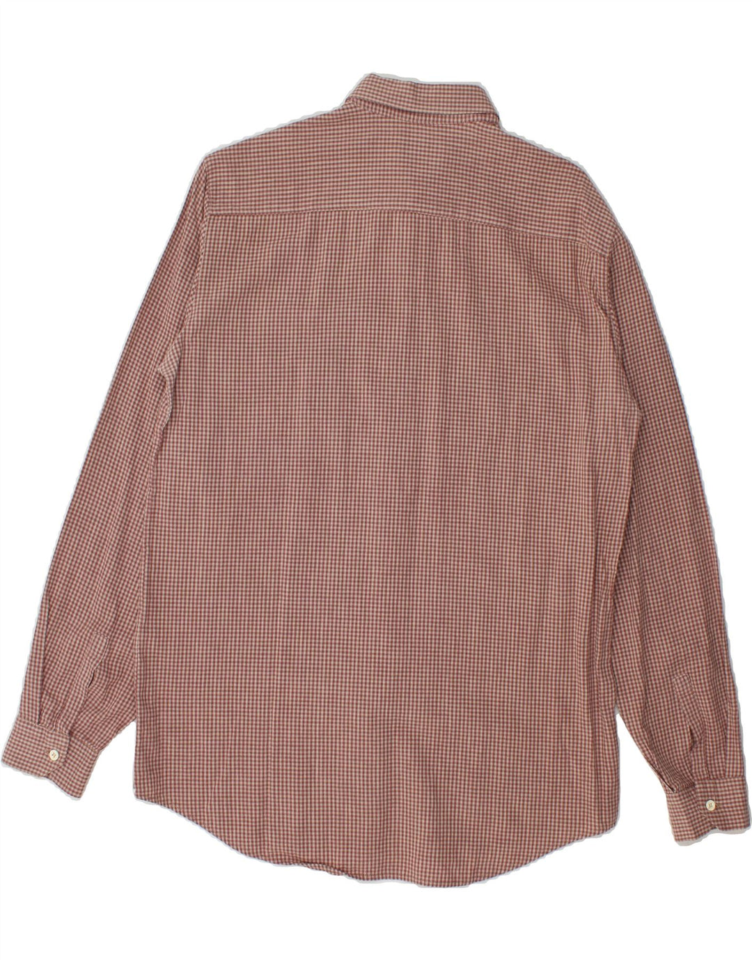 WAMPUM Mens Shirt Medium Brown Gingham Vintage Wampum and Second-Hand Wampum from Messina Hembry 