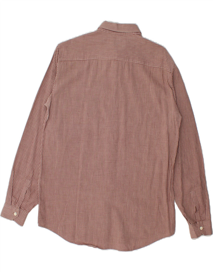 WAMPUM Mens Shirt Medium Brown Gingham Vintage Wampum and Second-Hand Wampum from Messina Hembry 