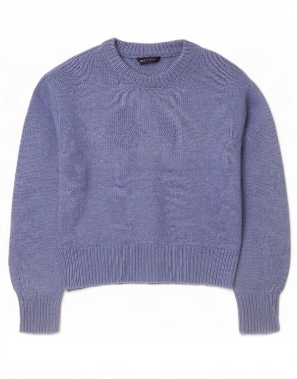 Maglione maglione girocollo oversize da donna Marks & Spencer UK 14 Blu medio