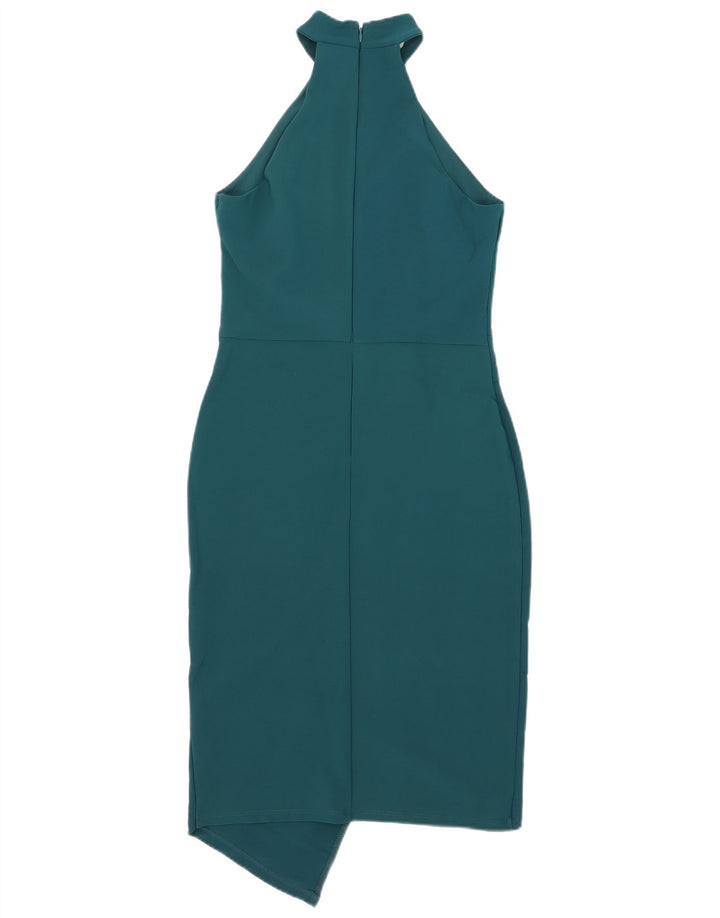 Abito da donna asimmetrico con scollo all'americana Lipsy UK 12 Poliestere verde medio