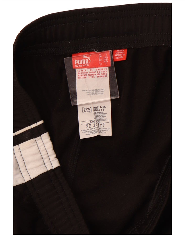 Pantaloni da tuta da uomo PUMA grandi in poliestere color block nero