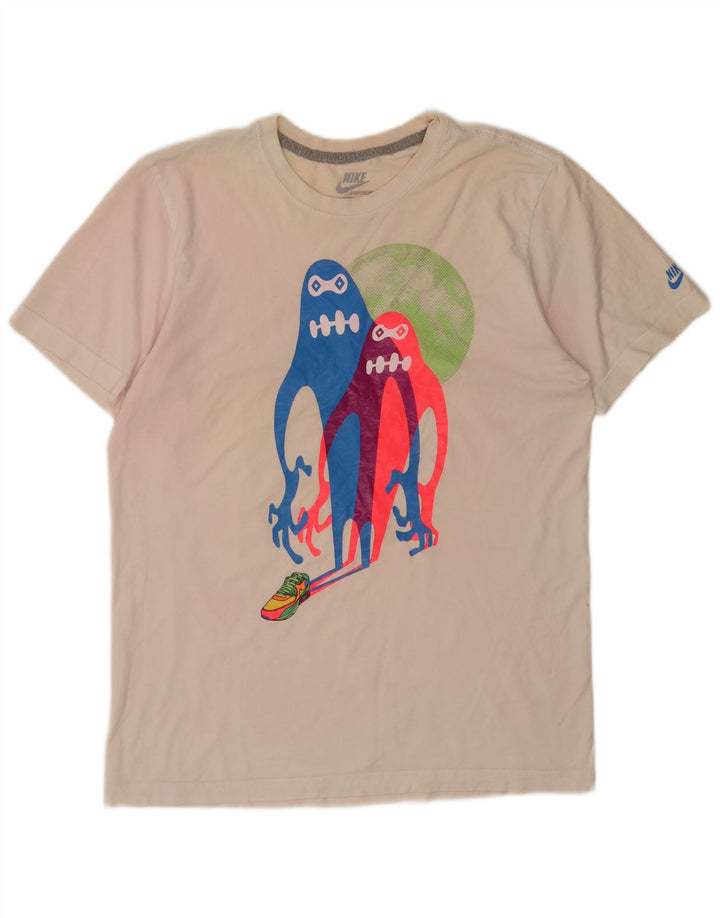 T-shirt grafica Nike da uomo con vestibilità standard, colore bianco medio