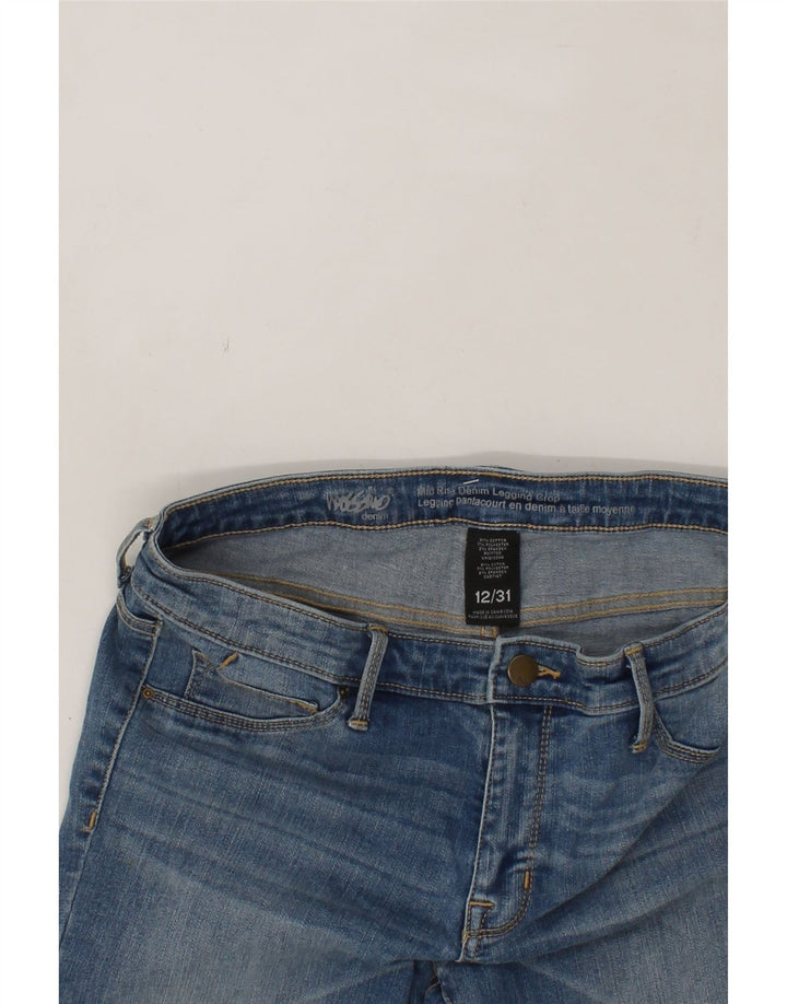 MOSSIMO Womens Mid Rise Jegging Cropped Jeans US 12 Large W31 L25 Blue Vintage Mossimo and Second-Hand Mossimo from Messina Hembry 