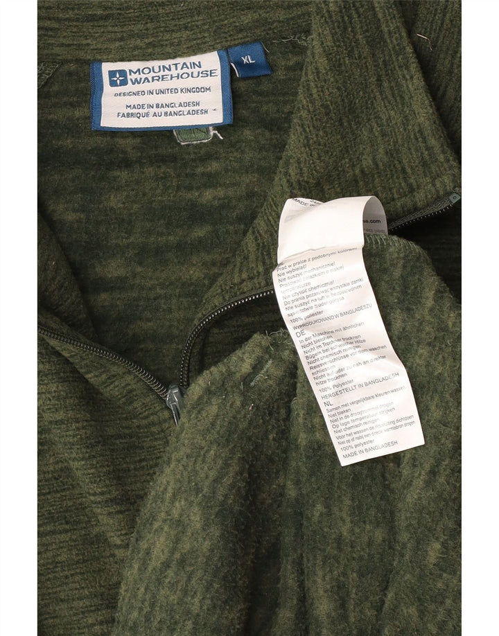 Giacca in pile da uomo Mountain Warehouse UK 42 XL Poliestere screziato verde