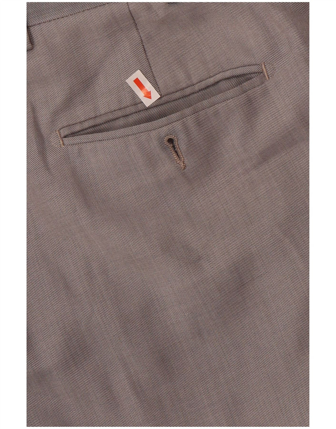 Pantaloni da abito dritti da uomo Marks & Spencer W34 L26 lana grigia