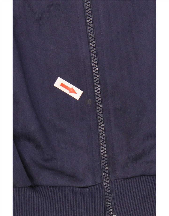 Giacca da ginnastica grafica da ragazzo Adidas 7-8 anni Blu navy Colourblock