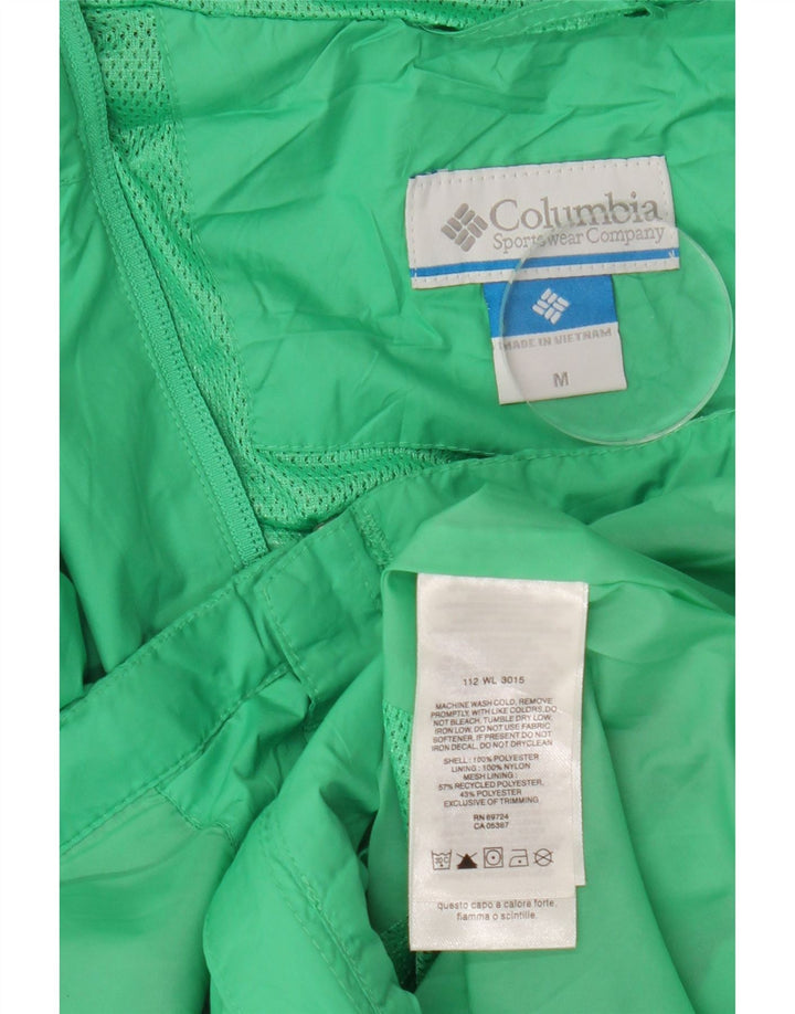 Giacca antipioggia con cappuccio da donna Columbia UK 14 Poliestere verde medio