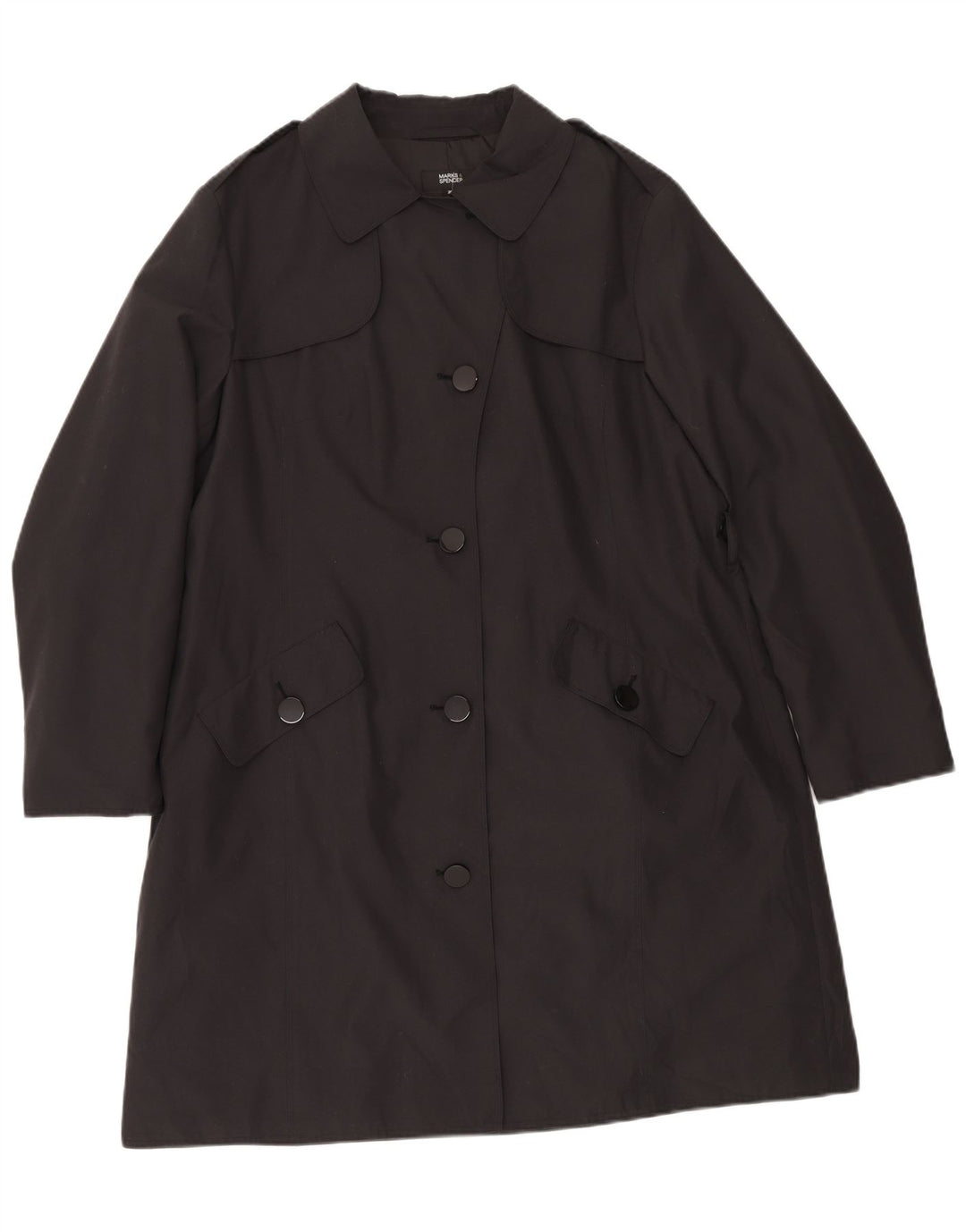 Trench da donna Marks & Spencer UK 20 2XL Poliestere nero