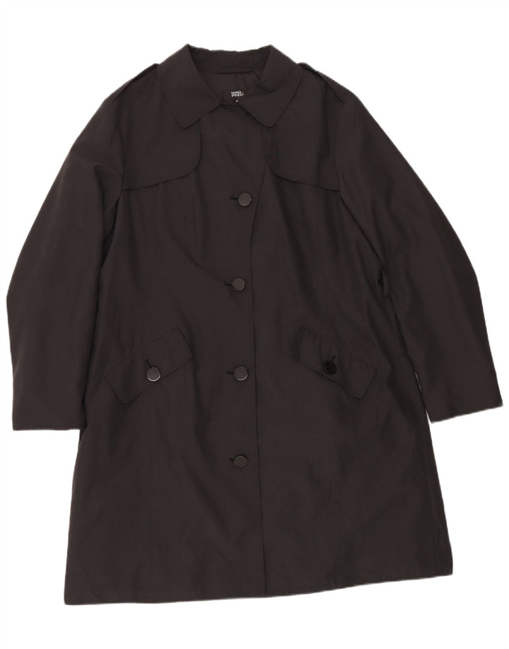 Trench da donna Marks & Spencer UK 20 2XL Poliestere nero