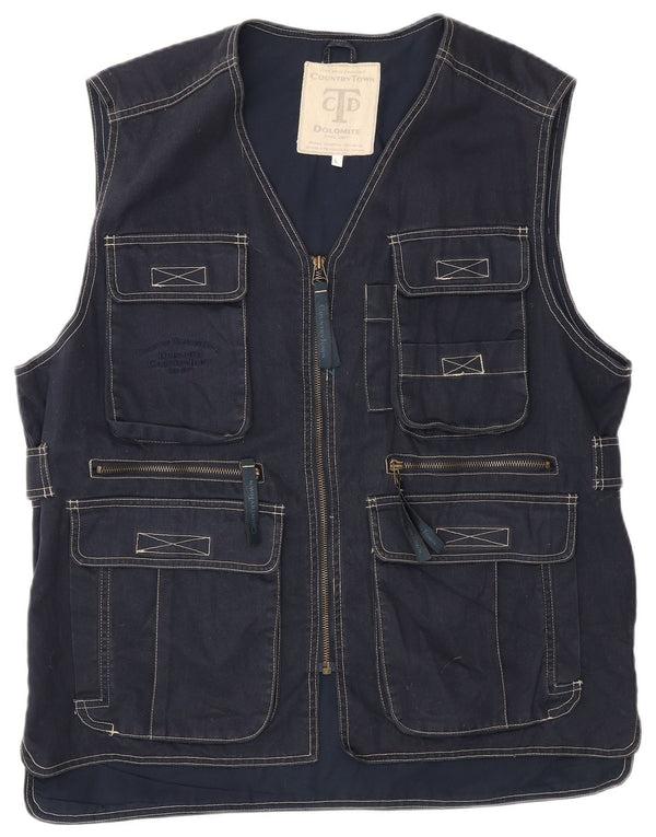 Gilet da uomo Dolomite UK 40 grande cotone blu navy