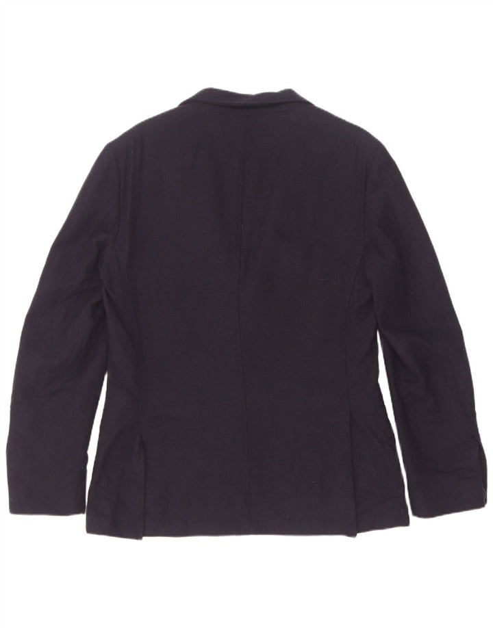 Giacca blazer da uomo a 2 bottoni Massimo Dutti EU 48 media lana blu navy