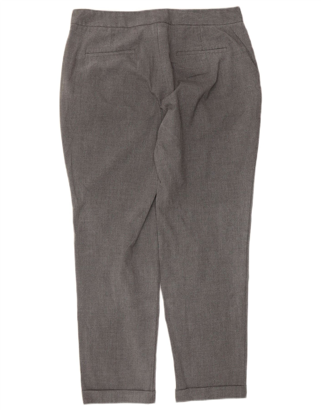 Pantaloni chino dritti da donna Zara EU 40 medi W30 L27 grigio pied de poule