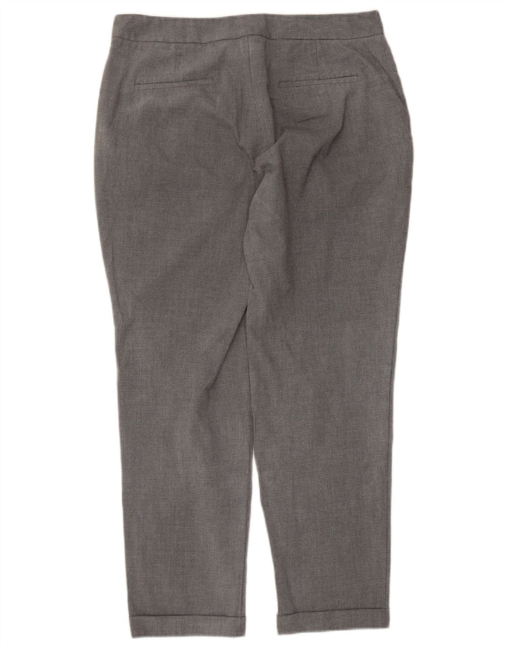 Pantaloni chino dritti da donna Zara EU 40 medi W30 L27 grigio pied de poule