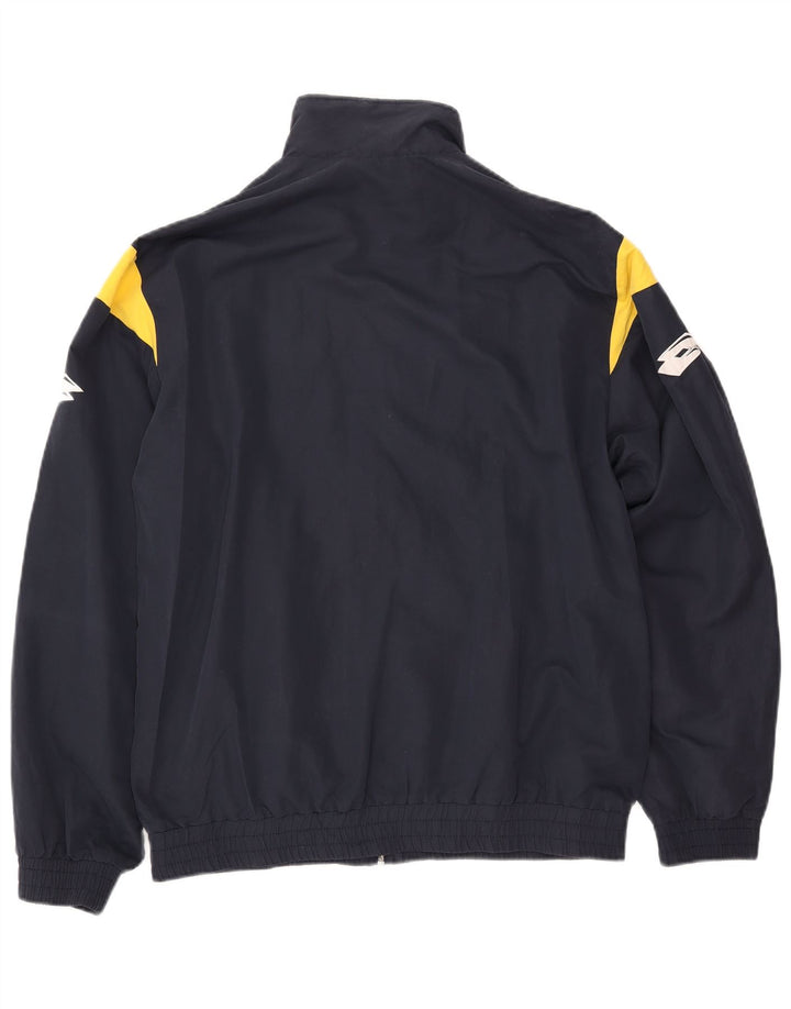 Giacca da ginnastica grafica da uomo LOTTO XL Colorblock blu navy
