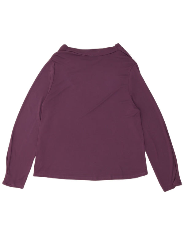 Top Zara da donna a maniche lunghe standard UK 18 XL Viola