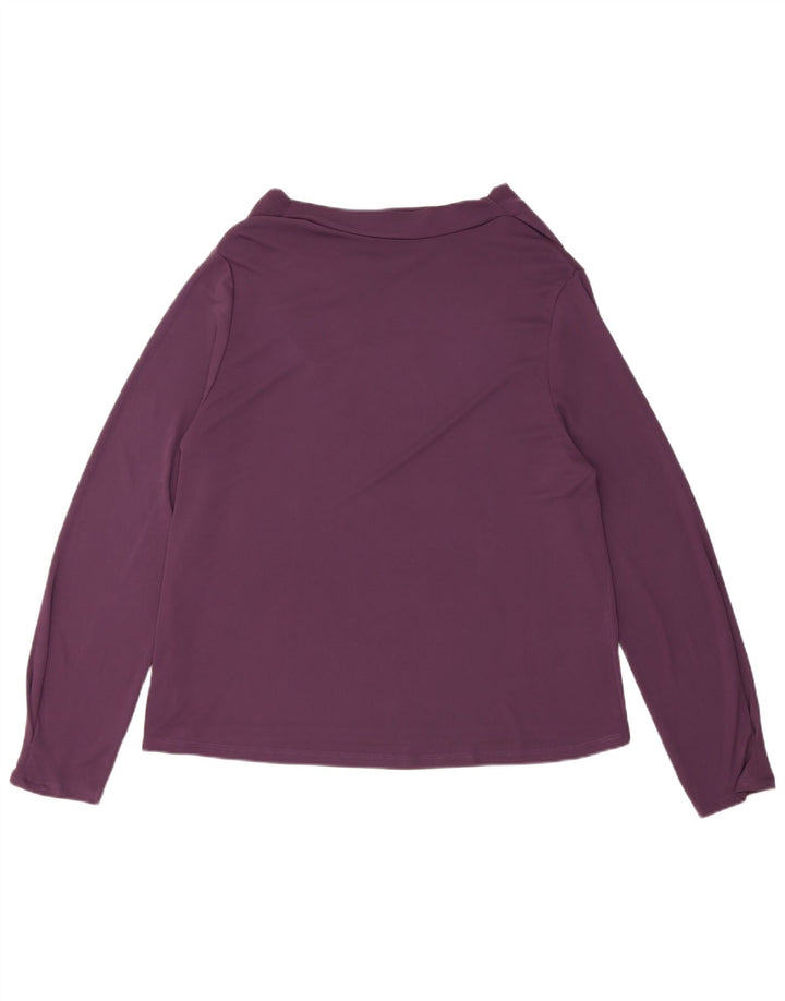 Top Zara da donna a maniche lunghe standard UK 18 XL Viola