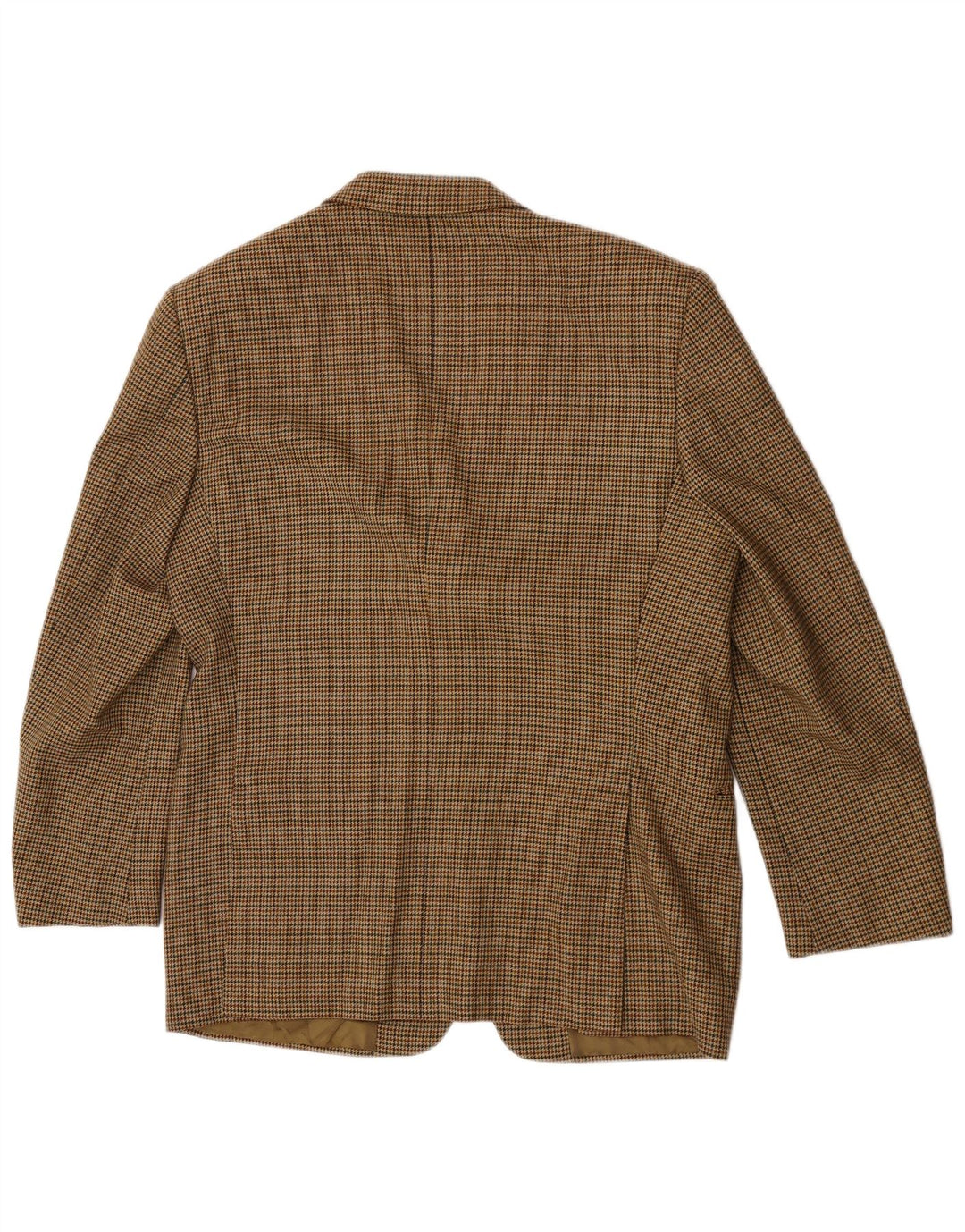 Giacca blazer da uomo a 3 bottoni Emanuel Ungaro UK 38 pied de poule marrone medio