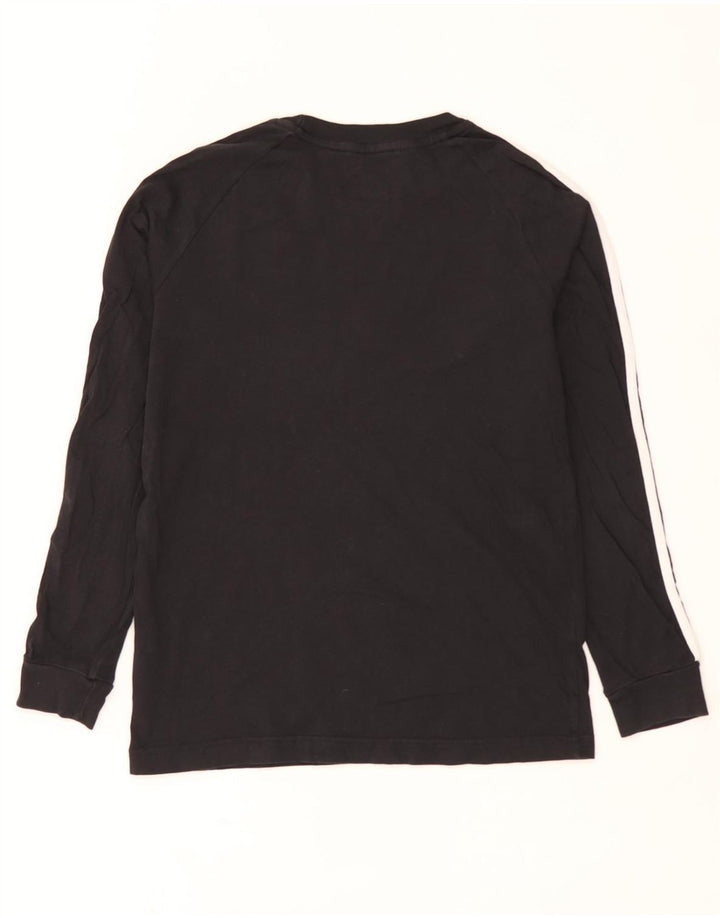 Maglia Adidas Ragazzo Manica Lunga 13-14 Anni Cotone Nera