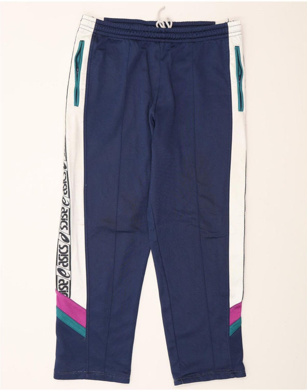 Pantaloni da tuta con grafica ASICS da uomo IT 54 2XL Blu navy Colourblock