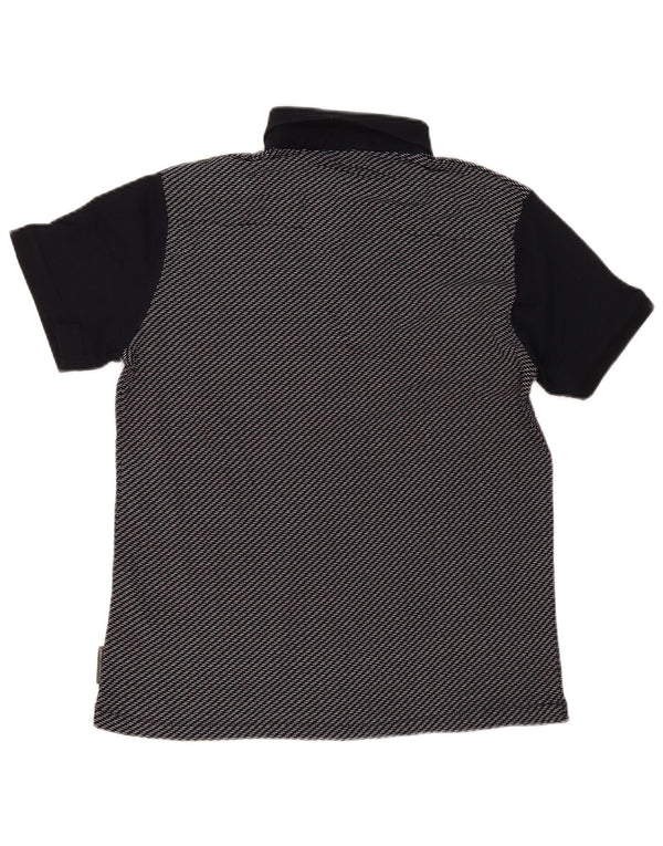 Polo da uomo French Connection in cotone a righe medie blu navy