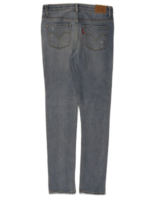 Levi's Ragazzi 711 Jeans skinny effetto invecchiato 9-10 anni W24 L25 Cotone blu