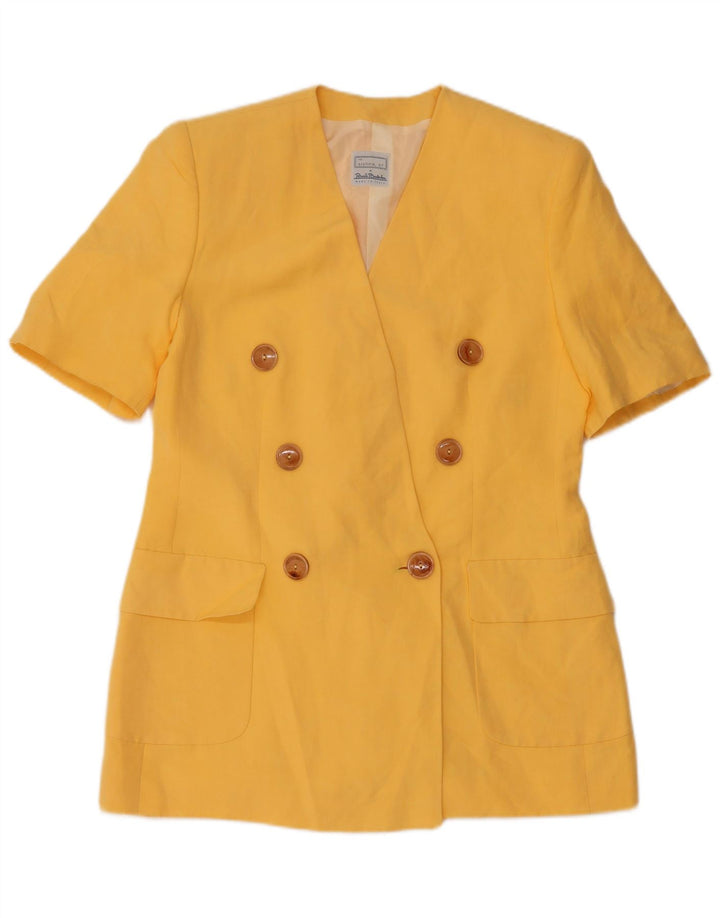 Giacca Blazer Manica Corta Donna Renato Balestra IT 46 Large Giallo