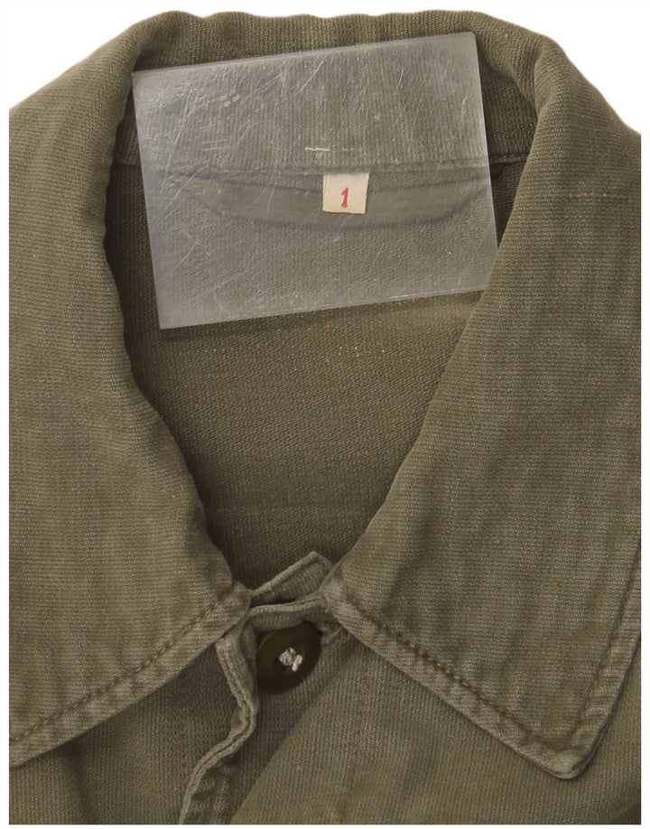 Giacca militare vintage da uomo UK 36 piccola color kaki