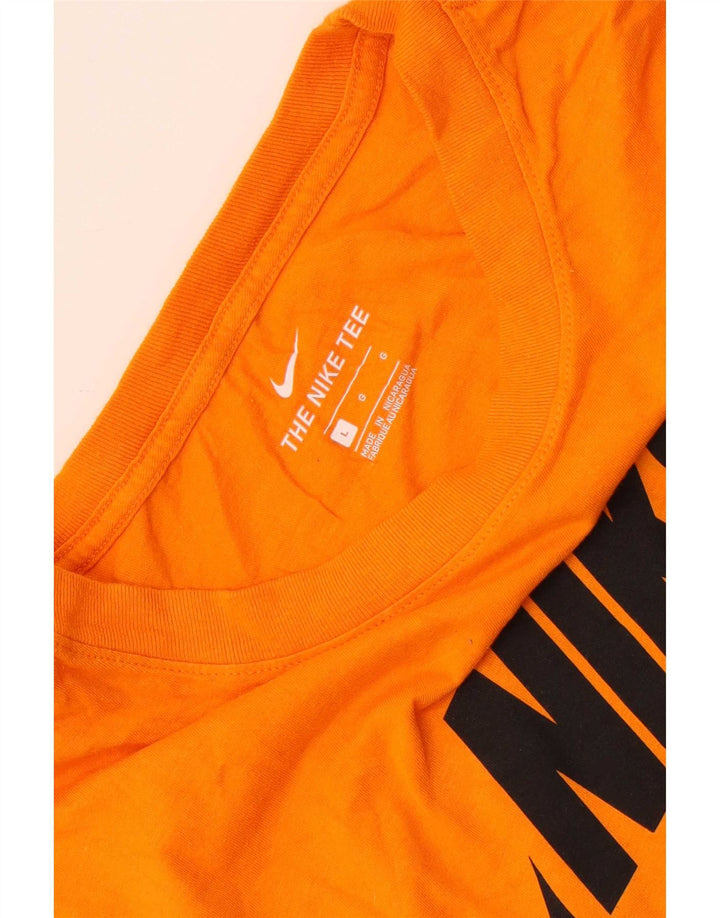 T-shirt grafica Nike da uomo grande arancione