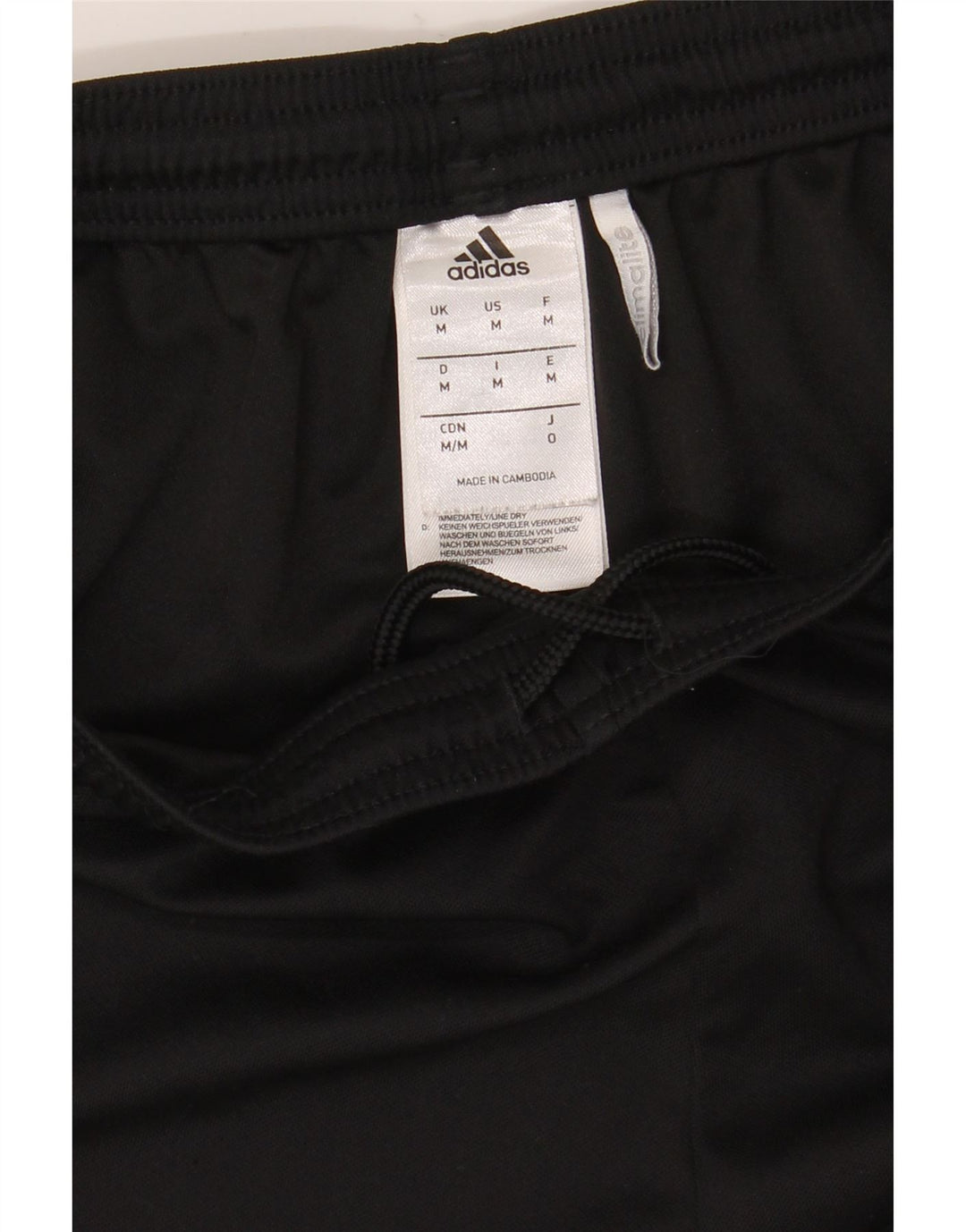 Pantaloncini sportivi Adidas Climalite da uomo medio poliestere nero