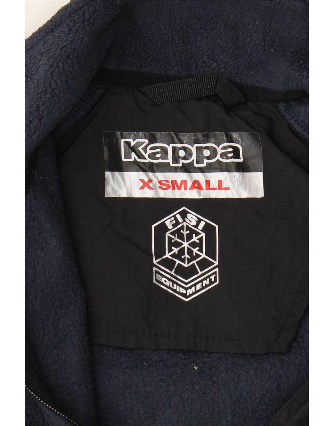 Giacca in pile da donna Kappa UK 6 XS blu navy color block