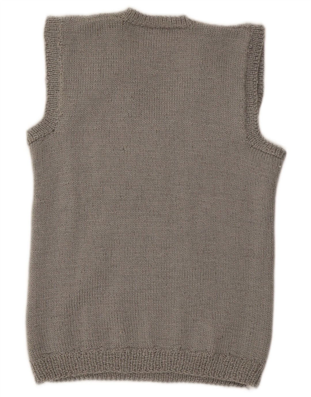 Canottiera vintage da donna UK 14 grigio medio