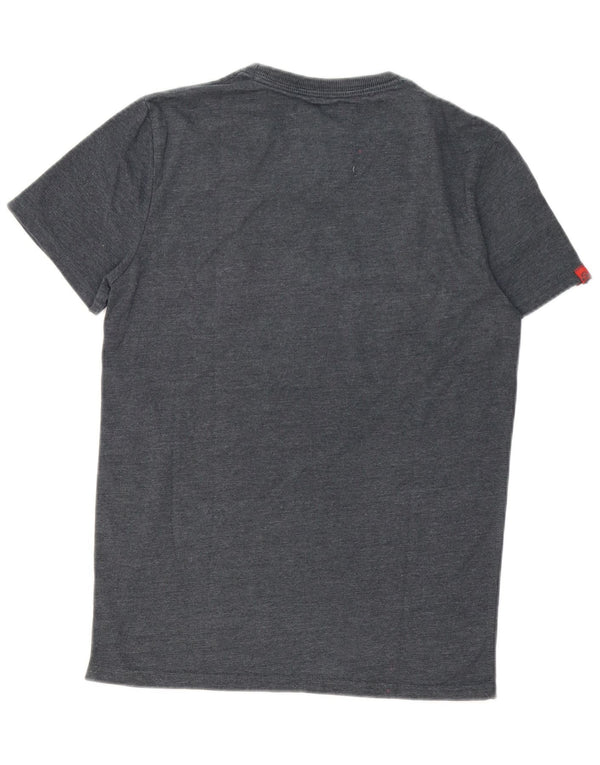 T-shirt grafica da uomo Superdry Top in cotone grigio medio
