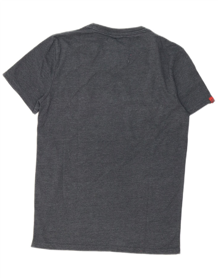 T-shirt grafica da uomo Superdry Top in cotone grigio medio