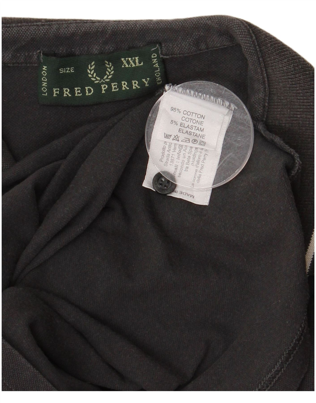 Polo da uomo FRED PERRY 2XL in cotone grigio
