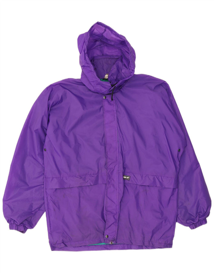 Giacca antipioggia da uomo con cappuccio K-WAY UK 42 XL Viola Poliammide
