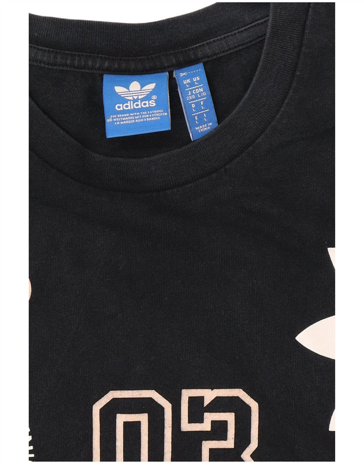 T-shirt grafica da uomo ADIDAS Top Large blu navy