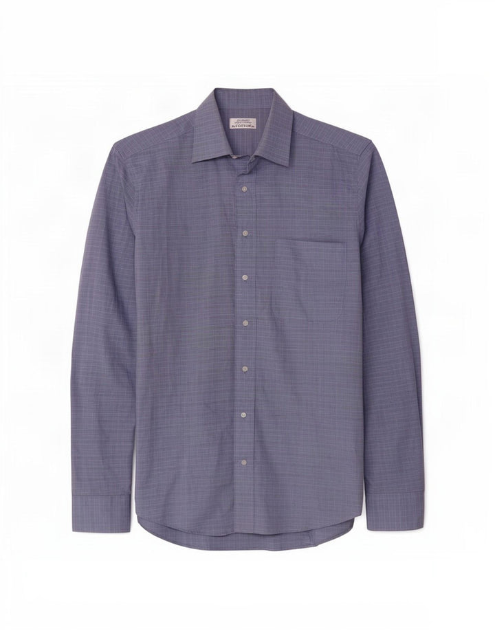 Camicia da uomo St. Bernard Taglia 39 15 1/2 Check blu medio
