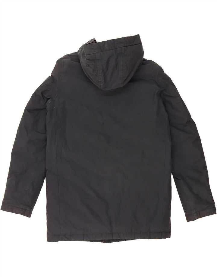 WOOLRICH Boys Hooded Padded Jacket 11-12 Years Navy Blue Vintage Woolrich and Second-Hand Woolrich from Messina Hembry 