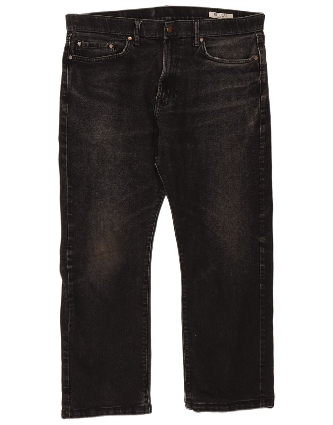 Jeans dritti da uomo Marks & Spencer W36 L27 cotone nero
