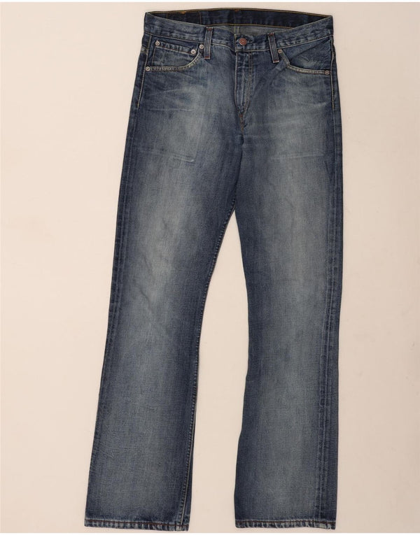 Levi's Uomo 507 Jeans Bootcut W31 L34 Cotone Blu