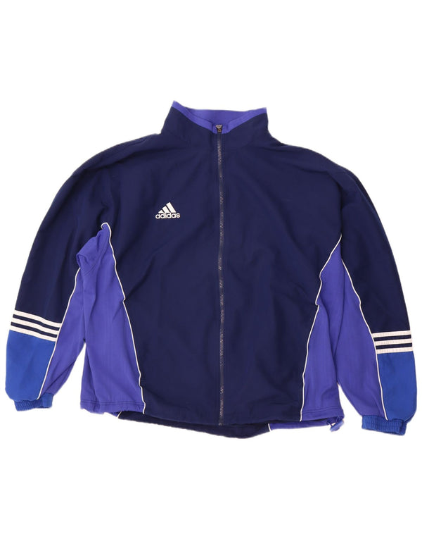 Tuta intera da uomo Adidas UK 48/50 XL Poliestere color block blu navy