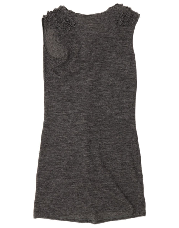 Abito Basico Smanicato Donna Liu Jo IT 40 Small Grigio Lana
