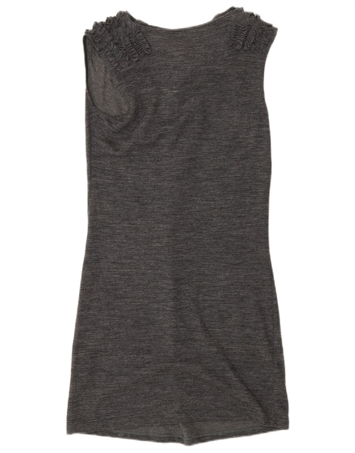 Abito Basico Smanicato Donna Liu Jo IT 40 Small Grigio Lana