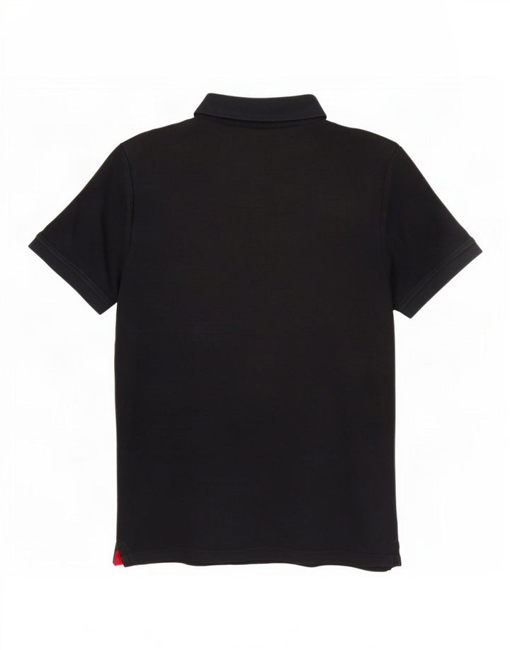 Polo da uomo Calvin Klein media cotone blu navy