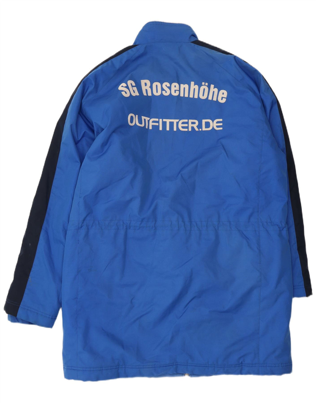 Nike Giacca a vento grafica da uomo UK 40 Large Blu Colourblock Poliestere