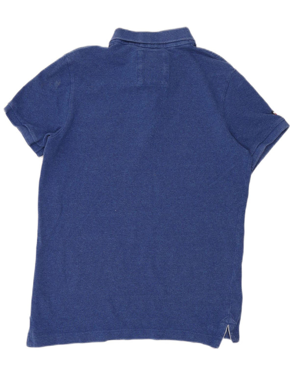 Polo da uomo Superdry XL in cotone blu