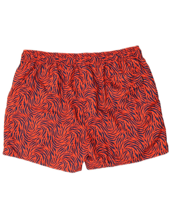 Pantaloncini da bagno da uomo Dkny 2XL Poliestere geometrico arancione